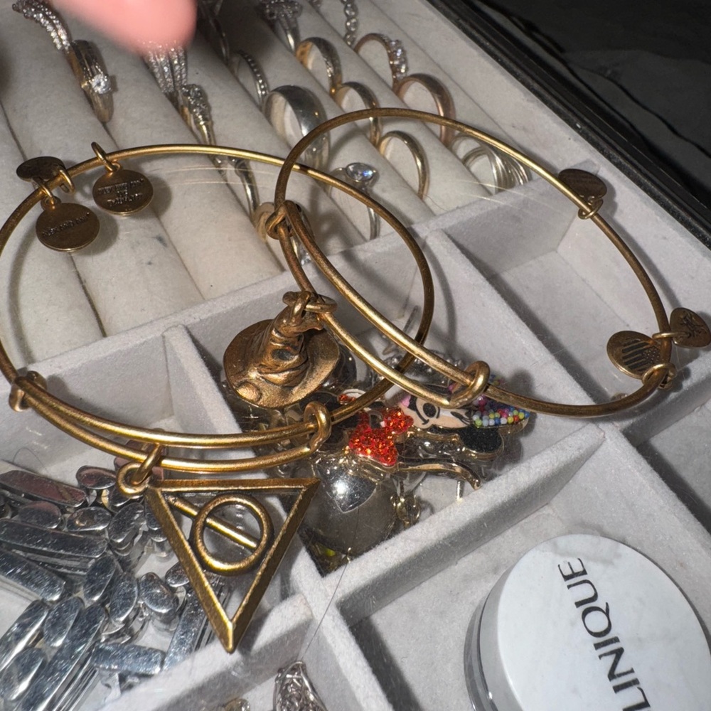 Alex and Ani Gold Charm Bracelets
